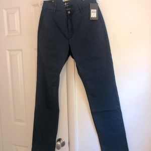 Brand New 7 For Mankind Navy Chinos
